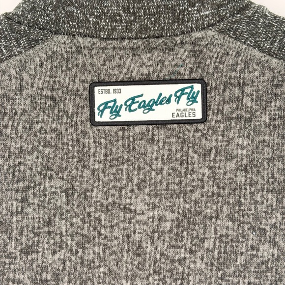 Darius Rucker Philadelphia Eagles Mens 3XL Quarter Zip Pullover Fleece Grey NFL - Picture 7 of 8